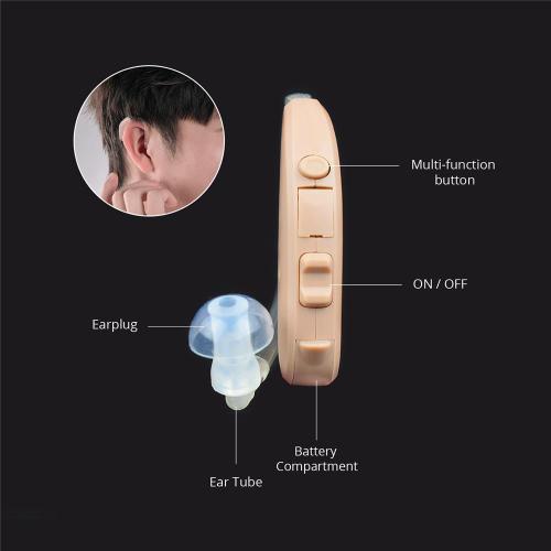 Old Age Unisound German Behind the Ear Hearing Amplifier Vivo12SP BTE Hearing Aid (Beige)