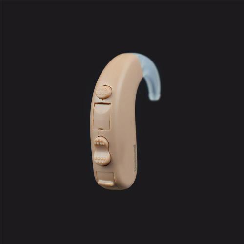 Old Age P13 Battery Adjustable Kaan Ki Device Unisound Vivo10P Behind the ear Hearing Aid (Beige)