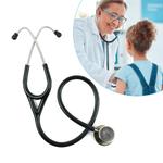 Evolife Double Heart Pediatric/Adult chest-piece Manual Stethoscope for Doctors & Medical Students Professional Use (Black)