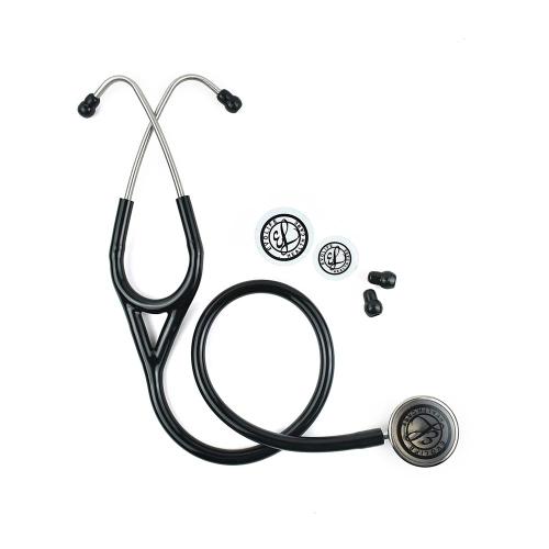 Evolife Double Heart Pediatric/Adult chest-piece Manual Stethoscope for Doctors & Medical Students Professional Use (Black)