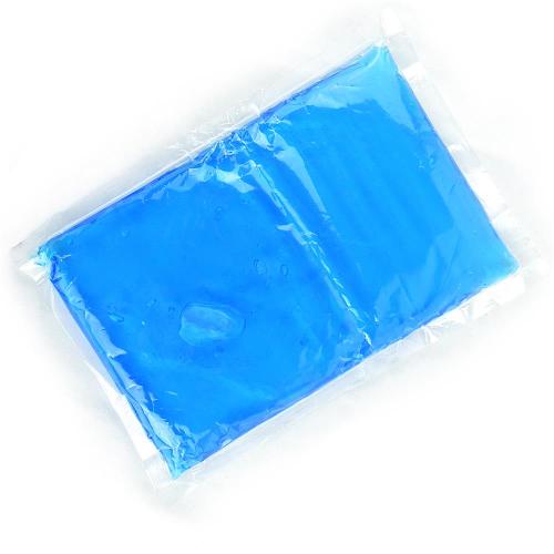 Hot & Cold Ice Pack for Swelling and Sore Muscles - Soft Flexible Silicon Pain Relief Gel Pack (Blue)