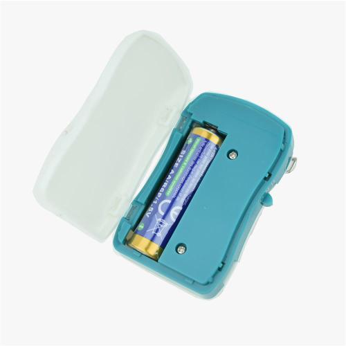 Both Ear 2Pin V-cord Sound Amplifier For Old Age Profound Hearing Loss with 8-Volume Setup Axon F-16P Pocket Hearing Aid (White)